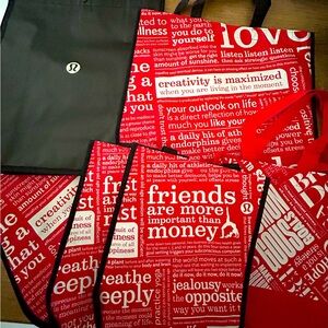 6 Lululemon Shopping Bags